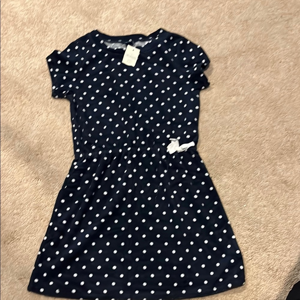 NWT Gap size 5 blue with polka dot dresss